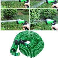 30 Metre Spiral Hortum + 4 Fonksiyonlu Özel Sulama Tabancası