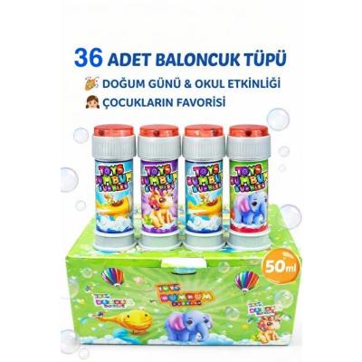 36 ADET BUMBUM BALONCUK KÖPÜK TÜPÜ
