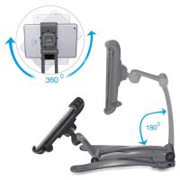 360 Derece Dönebilen Mutfak Masaüstü Telefon Tablet Tutucu Ayarlanabilir Esnek Ayaklı Metal Gövdeli