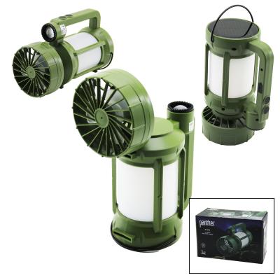 3İN1=FAN - 2-FENER SOLAR - USB ŞARJ VANTİLATÖR - KAMP LAMBA FENER:10W+5WFAN=90 DERECE OYNAR BAŞ- TEK KADEME PT-576