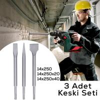3PCS MURÇ SETİ SİVRİ -DÜZ 25CM