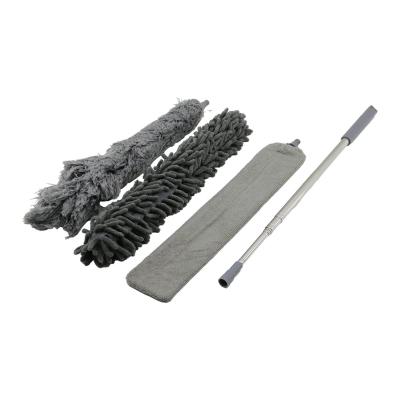 3PCS PÜSKÜL- MAKARNA- DÜZ TOZ ALMA SET ESNEK BAŞLI-43CM  UZAYAN SAPLI=43-205CM BRKT-910200