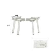 4 ADET BEYAZ SOFRA AYAK KOMPLE PLASTİK 20CM AÇ KAPA