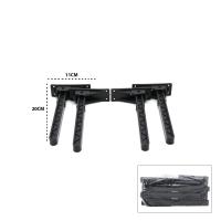 4 ADET SİYAH SOFRA AYAK KOMPLE PLASTİK 20CM AÇ KAPA