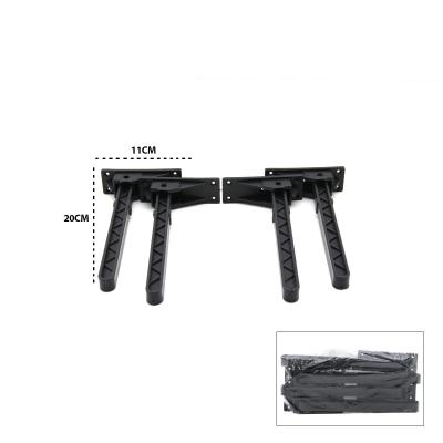 4 ADET SİYAH SOFRA AYAK KOMPLE PLASTİK 20CM AÇ KAPA
