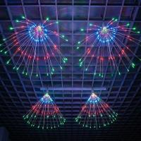 4’lü Açılır LED Işık Seti – 8 Farklı Işık Modlu, Kumandalı, USB Kablolu Renkli Dekoratif Fiber LED Lamba