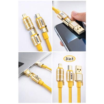 4in1 Hızlı Şarj Ve Data Kablosu Type-c / Lightning / Micro Usb PL-8631
