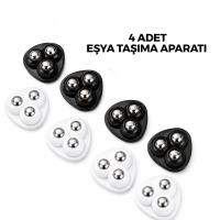 4PCS 3 BİLYA TEKERLEKLİ POŞETLİ MOBİLYA EŞYA TAŞIMA APARATI 360°