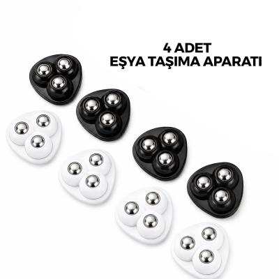 4PCS 3 BİLYA TEKERLEKLİ POŞETLİ MOBİLYA EŞYA TAŞIMA APARATI 360°