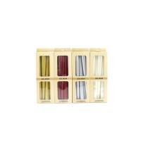 4PCS CANDLE METALİK RENKLER ŞAMDAN MUM 25CM