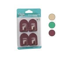 4PCS DOME ASKI NO-1 REKLİ PLASTİK YAPIŞKANLI MONTAJ