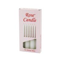 4PCS - KALIN   ÇAP=2CM - UZUNLUK=15CM     BEYAZ KLASİK  MARKET MUM