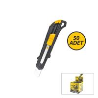 50 ADET SİYAH PLASTİK GÖVDE FALÇATA MAKET BIÇAK