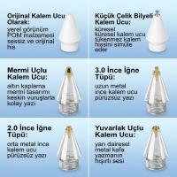 6 Adet Farklı Uçlı Universal Dokunmatik Kalem Ucu – Tablet ve Telefon Uyumlu Stylus Pen Yedek Başlıkları