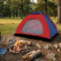 6 Kişilik Manuel Kurulum Kamp Çadırı – Aile, Doğa, Piknik ve Outdoor Kamp Çadırı 220x250x150 cm