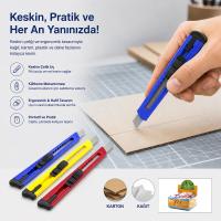 60 ADET KÜÇÜK PLASTİK FALÇATA MAKET BIÇAK