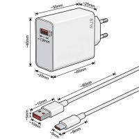 67W Hızlı Şarj Adaptörü USB to Type-C – PD Destekli, Akıllı Hızlı Şarj Başlığı, Güvenli Güç Adaptörü