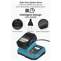 6PCS USTA ELEKTRİKLİ ALET SETİ ŞARJLI=21V SPRAL TAŞLAMA - HİLTİ - BAĞ MAKAS - SOMUN SÖKME - DARBELİ VİDALAMA - BUDAMA TESTERE PLASTİK ÇANTAL ASR-1111