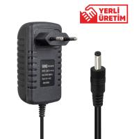 7.8 VOLT - 1 AMPER 4.0*1.7 UÇLU KIRMIZI YEŞİL LEDLİ YERLİ ÜRETİM PRİZ TİPİ ŞARJ ADAPTÖRÜ