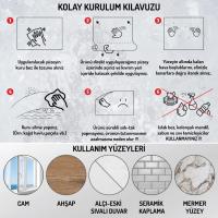 70x70cm Statik İz Bırakmaz Kağıt Renkli Çarpım Tablosu