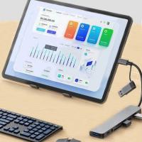 8 in 1 Usb Çevirici Notebook Macbook Type-C Uyumlu Görüntü Aktarıcı Hub