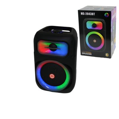 8 İNÇ SPEAKER HOPARLÖR BLUETOOTH WIRELESS SPEAKER 5 FARKLI IŞIKLI USB - BLUETOOHT - DC 5V 25W PL-4671