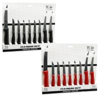 9PCS TIRTIRLI BIÇAK SETİ 1AD 24CM EKMEK 2AD 10CM SEBZE 6AD 6.5CM MEYVE