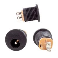 ADAPTÖR FİŞİ YUVARLAK SOMUNLU ŞASE 2.1MM  (IC-257)