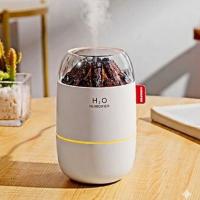 Ahşap Odun Ateşi Tasarımlı 280 Ml Ultrasonik Hava Nemlendirici &amp; Aroma Difüzör – Soğuk Buhar Makinesi, Led Işıklı, Ortam Nemlendirici