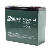 AKÜ 12 VOLT 24 AMPER ORBUS / KIJO ( 180 X 76 X 167 MM )  ( ELEKTRİKLİ BİSİKLET AKÜSÜ ) 6 DZM 24