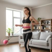 Ayarlanabilir Zayıflatıcı Hulahop Bel ve Karın Bölgesi İçin İnceltici Fitness Aleti Spor Çemberi