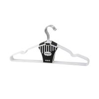 BEYAZ 10PCS SİLİKON KAPLAMALI METAL ELBİSE ASKISI 40CM