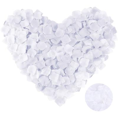 Beyaz Renk Gül Yaprağı Şekilli Konfeti 5 Paket 500 Adet