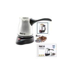 ÇELİK ELEKTRİKLİ CEZVE TÜRK KAHVE MAKİNESİ - 4FİNCAN=400ML KABLOSUZ KULLANIM- 360°DÖNER 600W MTF-002