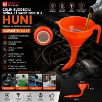ÇELİK SÜZGEÇLİ SPİRALLİ HUNİ SABİT BORULU 2.2LT