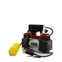 ÇİFT SİLİNDİR OTO - ARAÇ HAVA KOMPRESÖRÜ DC/12V - 23Amp - 150PSI FENERLİ BAR GÖSTERGELİ