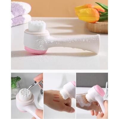 Çift Taraflı 3D Yumuşak Yüz Bakım Fırçası