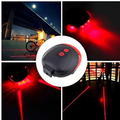 Çok Fonksiyonlu Pilli Bisiklet Led Lazer Işığı Arka Stop Lambası