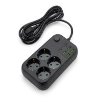 Çoklu Priz Uzatma Kablosu 4 Soket + 4 USB + 2 Type-C – Termal Akım Korumalı, Isıya Dayanıklı, Çocuk Korumalı Güvenli Priz 100-250V