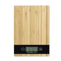 Crown Dijital Hassas Mutfak Tartısı - Terazisi-Hassas Ölçüm 5kg Bambu Görünümlü