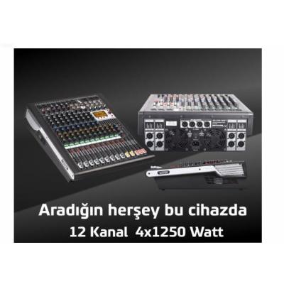 DDS DPX-PRO12 4X1250 WATT 12 KANAL POWER MIXER