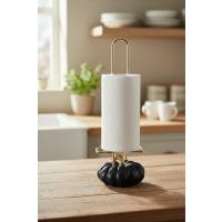 DEKORATİF SİYAH KABAKLI HAVLULUK 34X12 CM