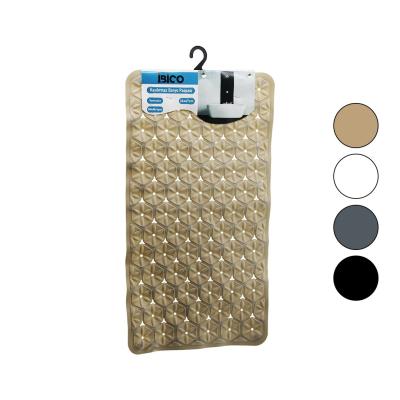 DİKDÖRTGEN - PLASTİK KABARTMA ÇİÇEK DESEN- RENKLİ 92PCS VANTUZ KAYDIRMAZ BANYO- KÜVET PASPAS 36X67CM