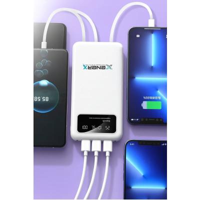 Enerx ENR-P20DC 20000 mAh 2.1 Amper Dahili Kablolu Powerbank Siyah