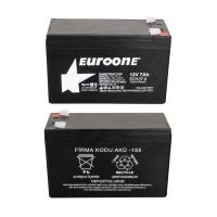 EUROONE EO127.0 12 VOLT - 7 AMPER AKÜ (150 X 65 X 90 MM)