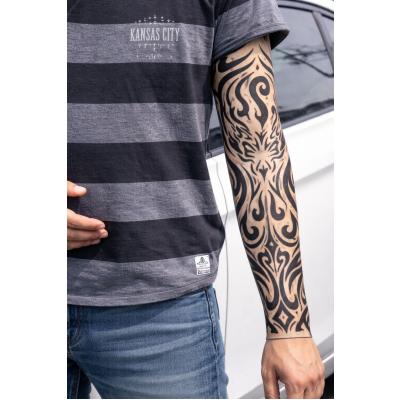 Giyilebilir Kol Dövmesi Çorap Dövme 3D Baskılı Kol Bacak Dövme 2 Adet Model 11