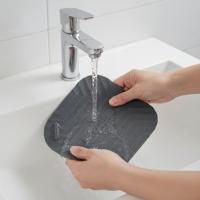 Gri Kare Evye Gider Koku Önleyici Silikon Mat – Lavabo Süzgeç ve Haşere Engelleyici