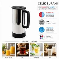 GRİ - PASLANMAZ ÇELİK SICAK - SOĞUK ÇELİK SÜRAHİ