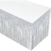 Gümüş Metalize Masa Eteği 275x75 cm – Kendinden Yapışkanlı