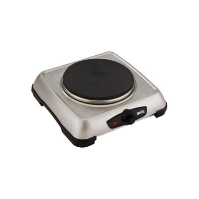 GÜMÜŞ TEK GÖZLÜ MİNİ ELEKTRİKLİ OCAK 1500W AYARLANABİLİR TERMOSTAT ISITICI YÜZEY = 18CM AP-516